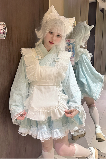 Full Lace Cotton Apron Subculture Skirt