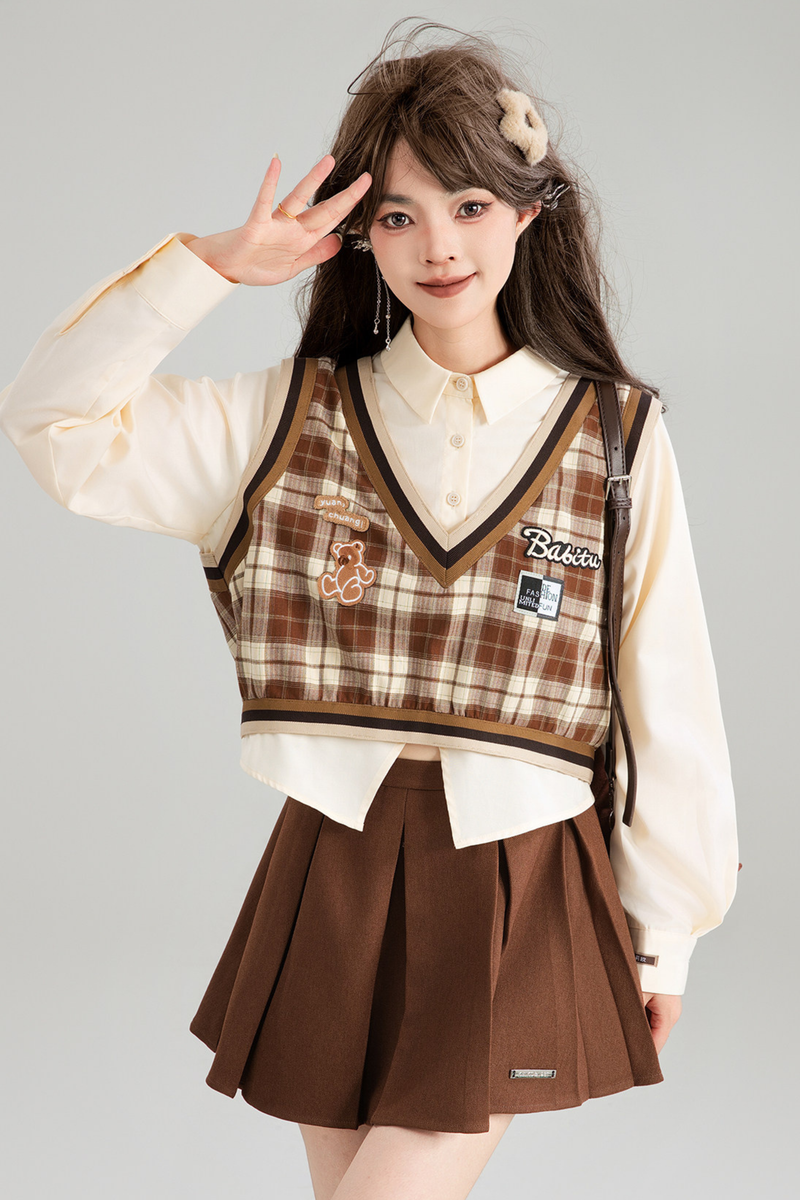 American Plaid Top + Skirt