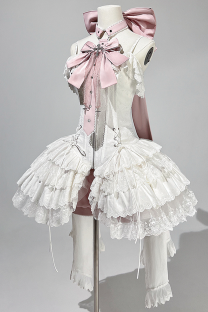 Ribbon Ballet Light Suspender Lolita Skirt Set