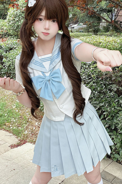 Water Lily Sailor Top + Skirt + Ribbon