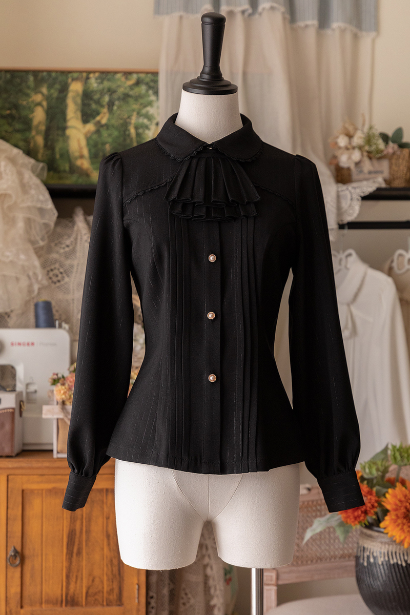 Retro Waist Cinching Blouse