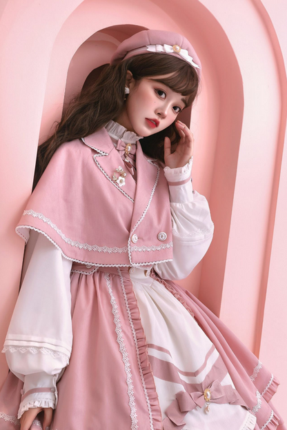 Pure Sweet Lolita Jumper Skirt + Hat + Headband