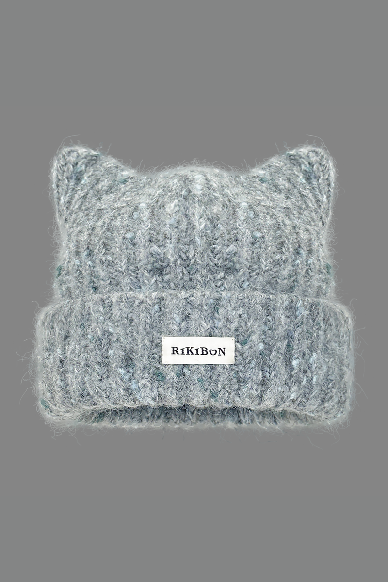 Y2k Cat Ear Knit Hat