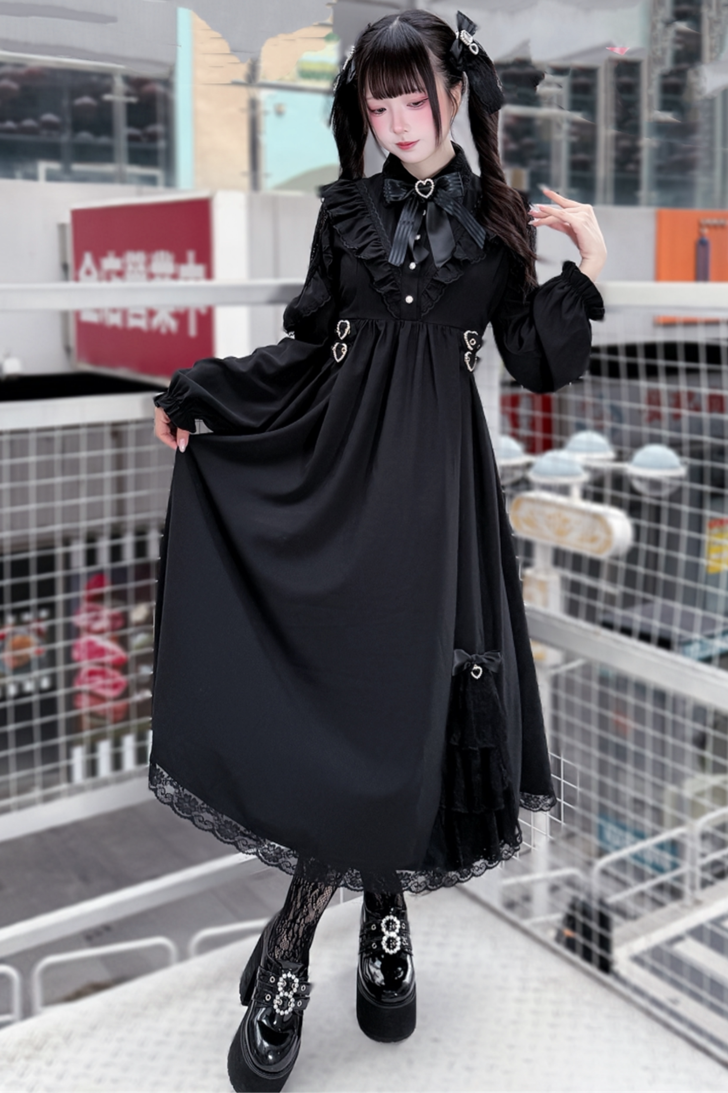 Long Dark Black Dress