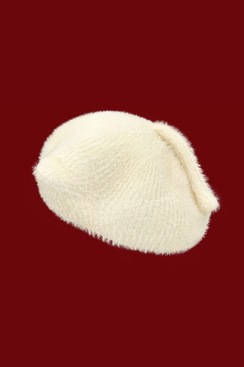 Cat Ear Fur Beret