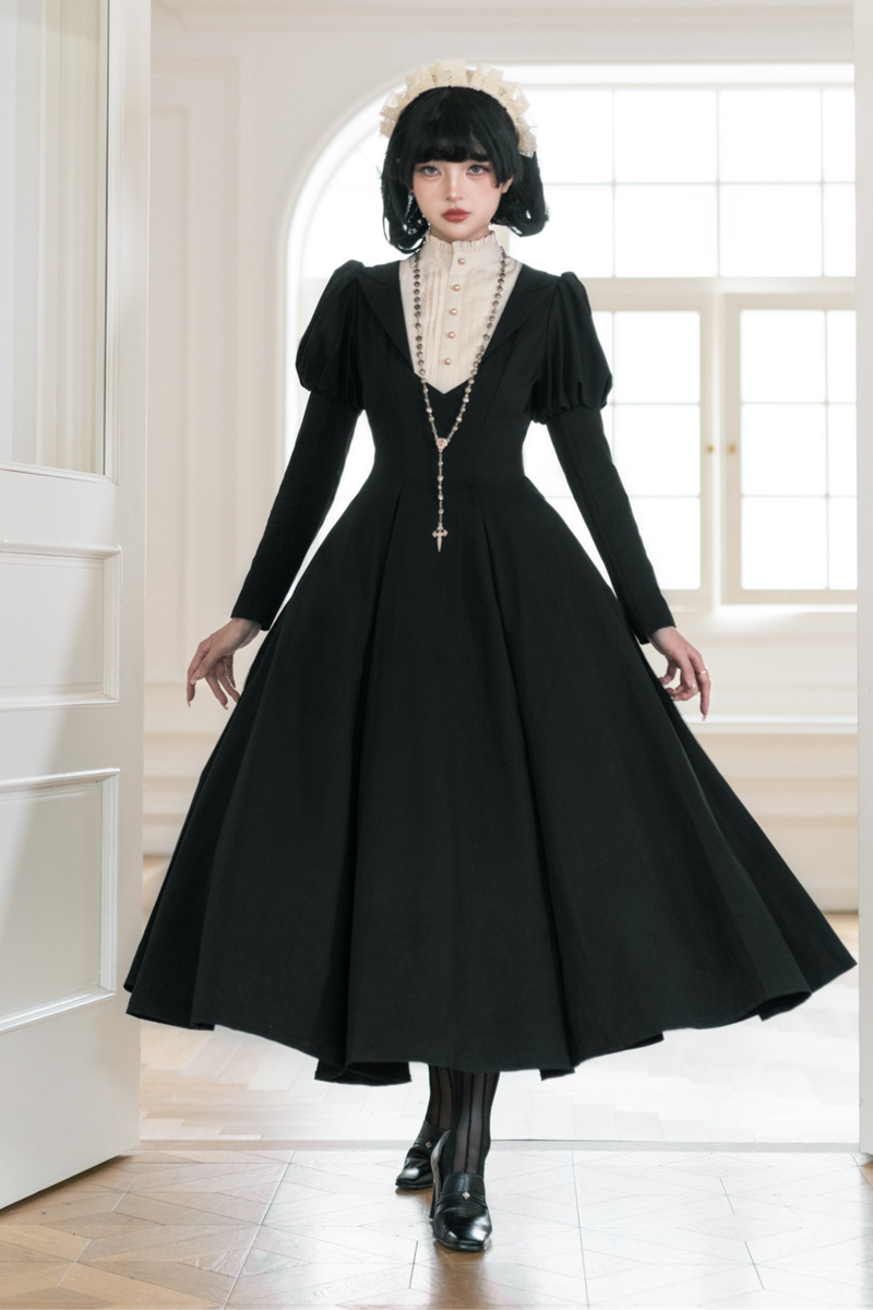 Gothic Flared Long Lolita Dress