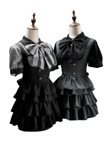 [pre-order] Lace Ribbon Shirt + Sass Dress 2way Sweet & Spicy