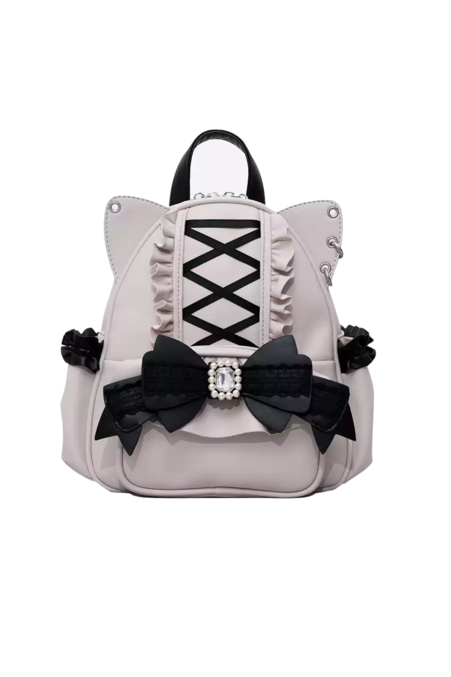 [pre-order] Cat Ear Jewel Ribbon Backpack