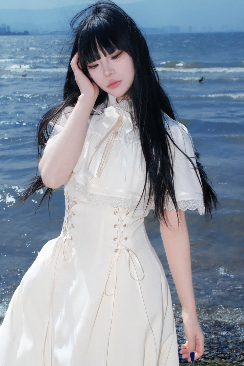 French Retro Lace Dress