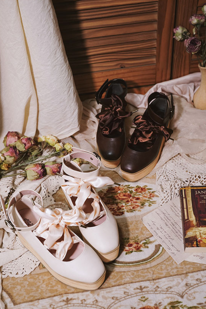 Ribbon Platform Lolita Shoes