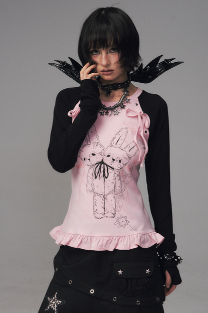 Bicolor Dark Punk Top