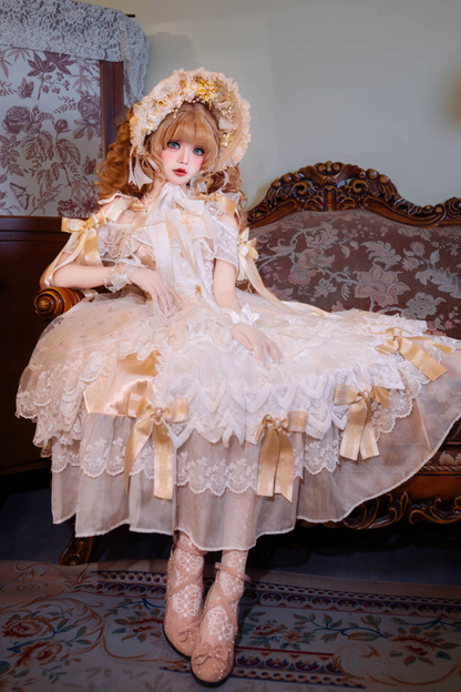 Sweet Lolita Flower Hat + Necklace