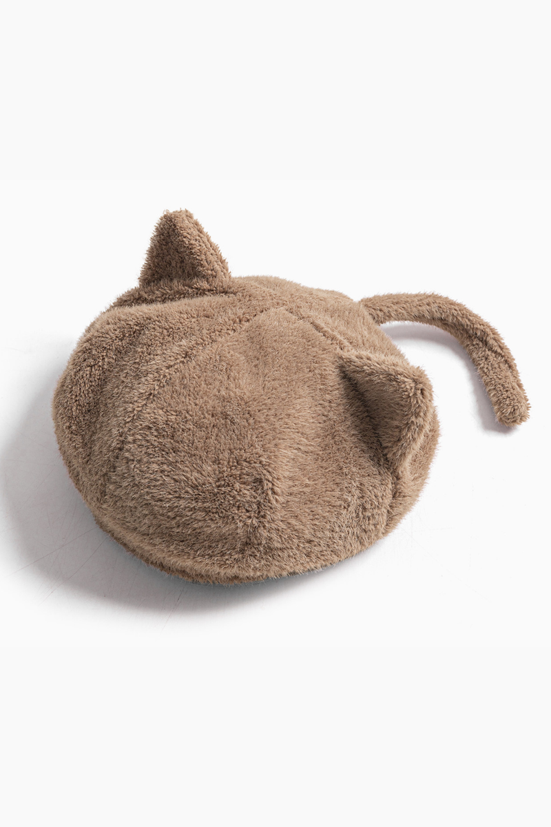 Faux Mink Fur Painter Beret