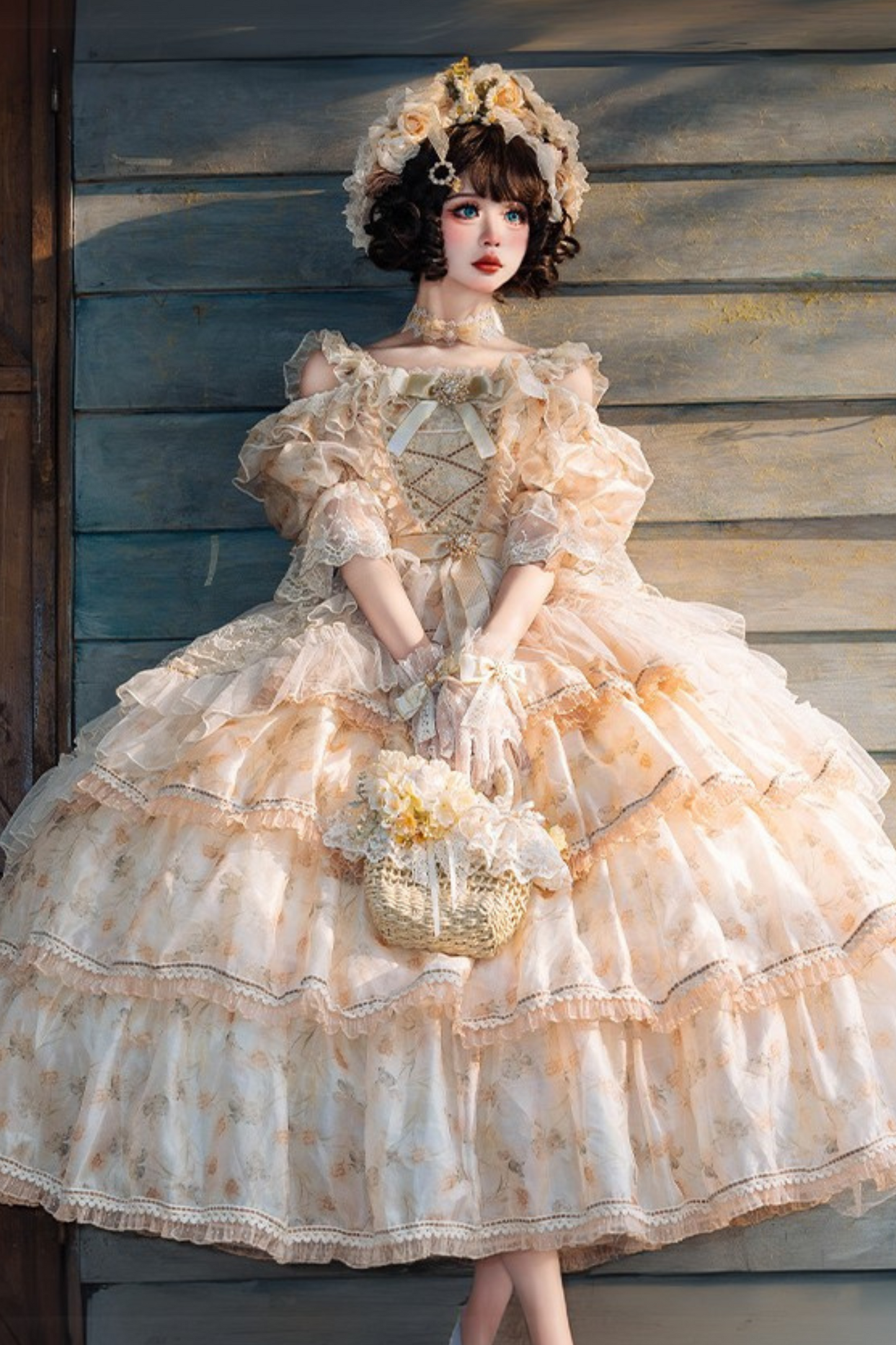 Flower Wedding Retro Girl Lolita Dress