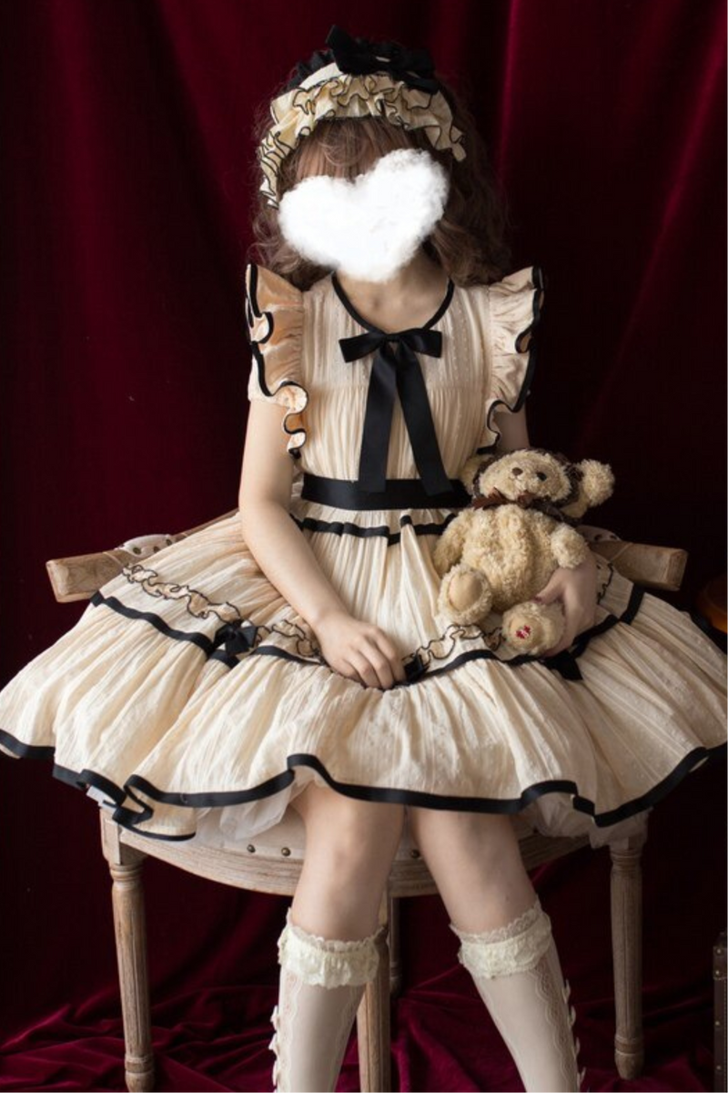 Milk Jacquard Lolita Dress