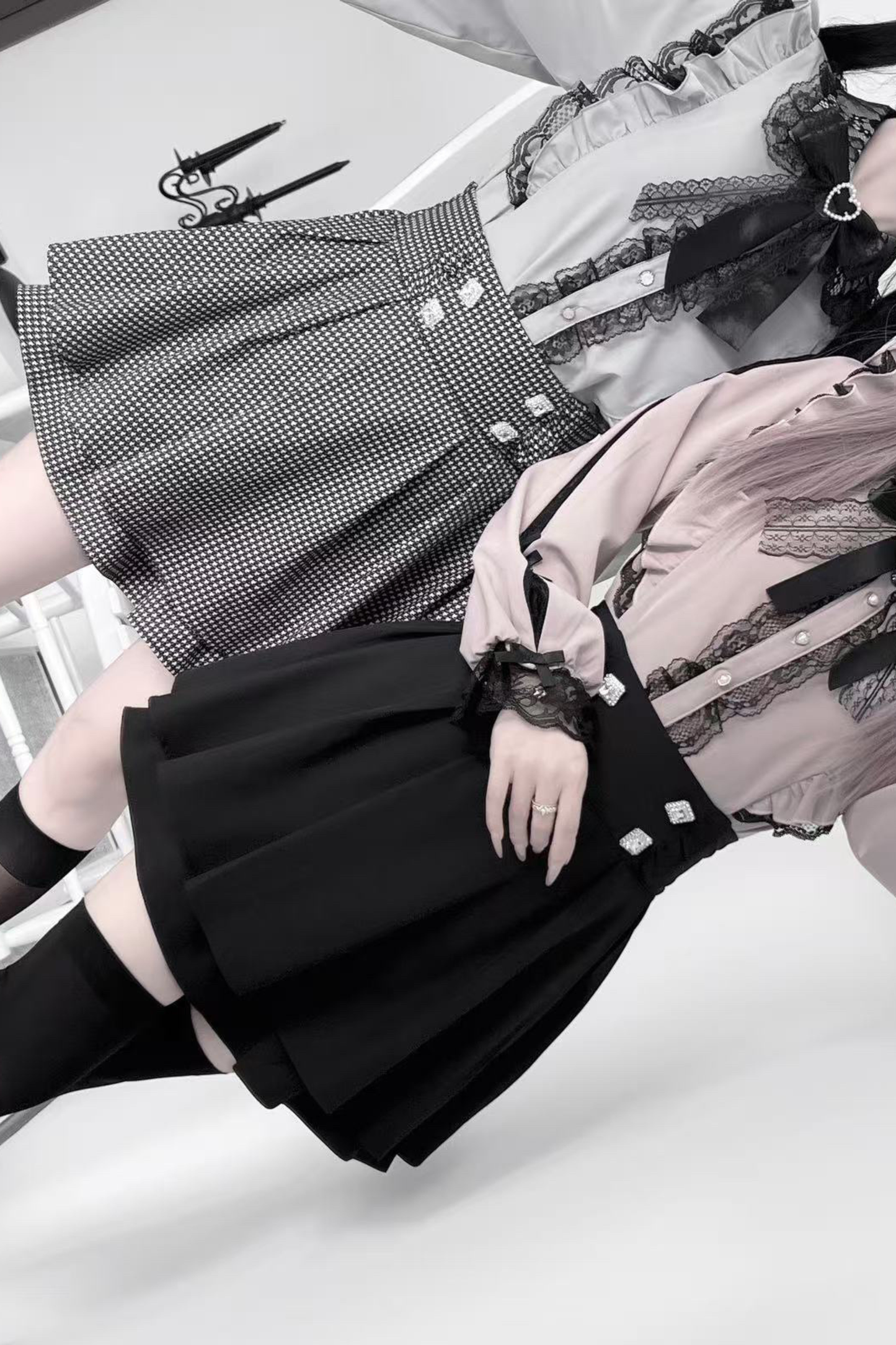 Lace Dark Sweet Shirt + Skirt