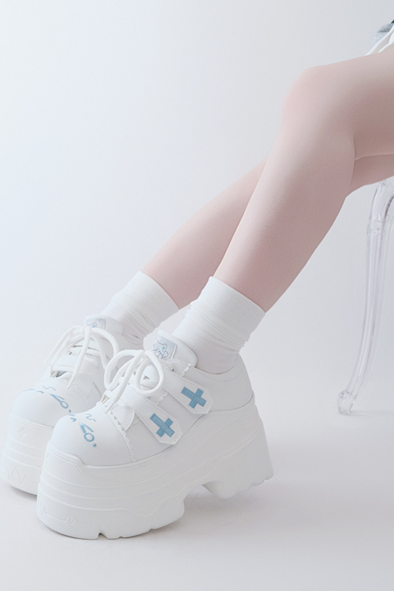 [angel Style] Subculture Cross Platform Shoes