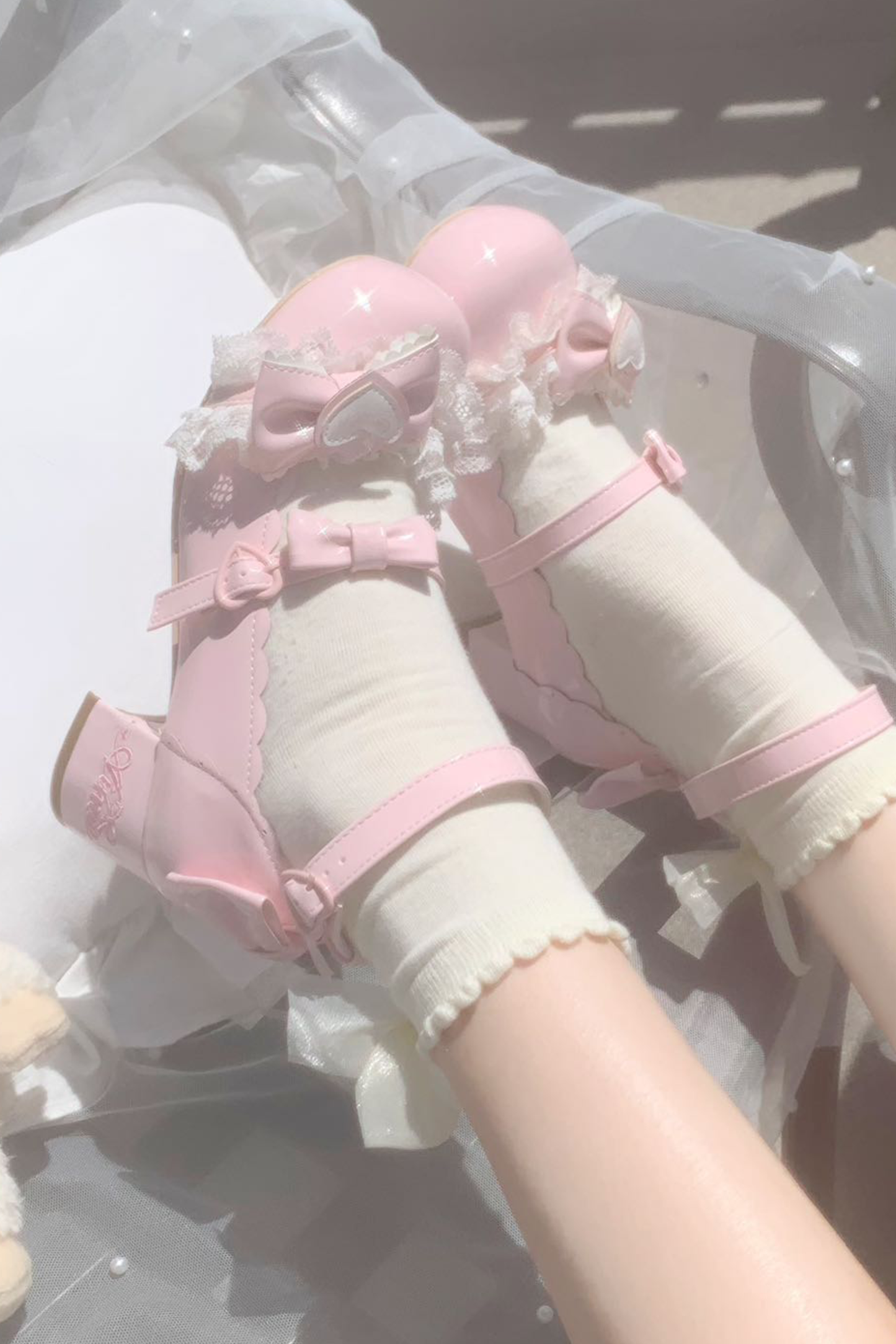 Lace Ribbon Lolita Shoes