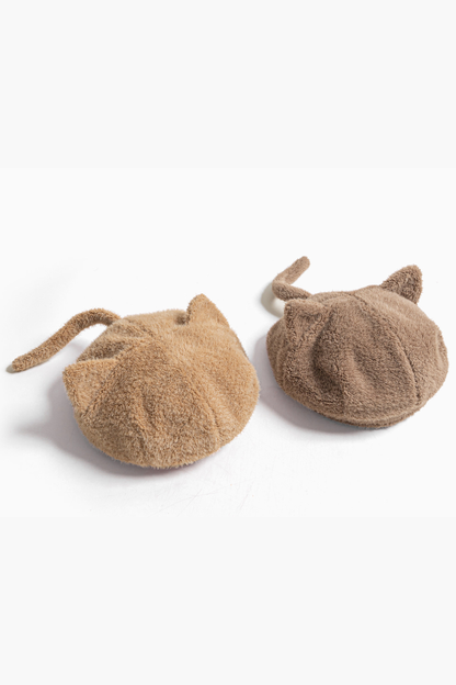 Faux Mink Fur Painter Beret