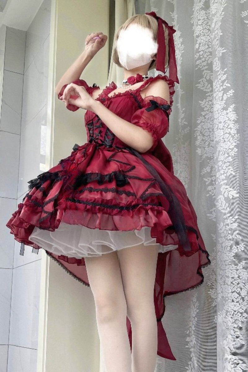 Fantasy Lace Up Design Princess Lolita Dress