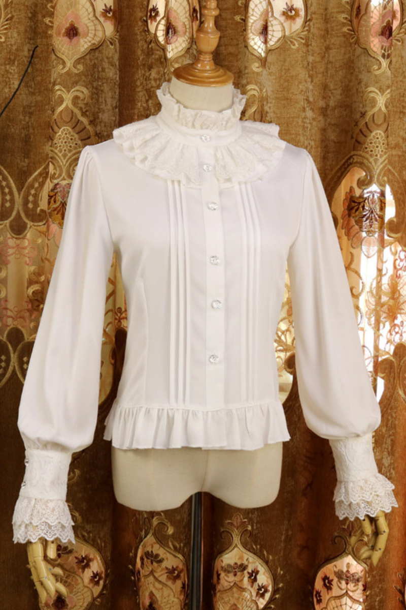Neck Retro Chiffon Lolita Blouse