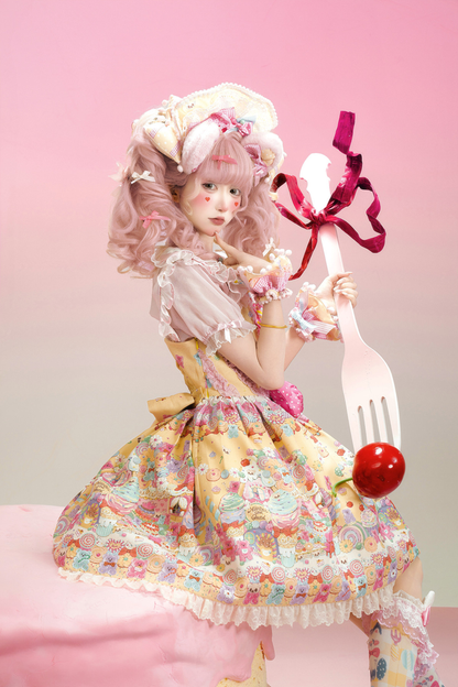 Sweetheart Candy Suspender Skirt + Jumper Skirt