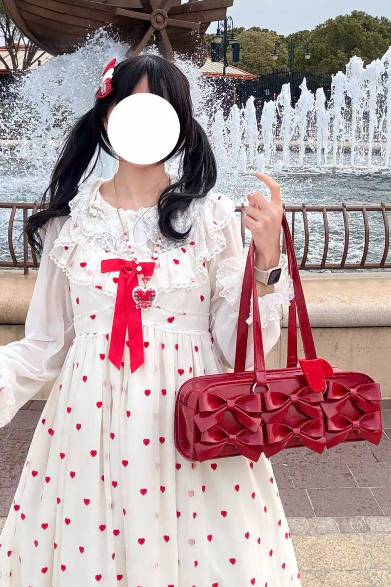 Sweet Dream Ribbon Baguette Bag