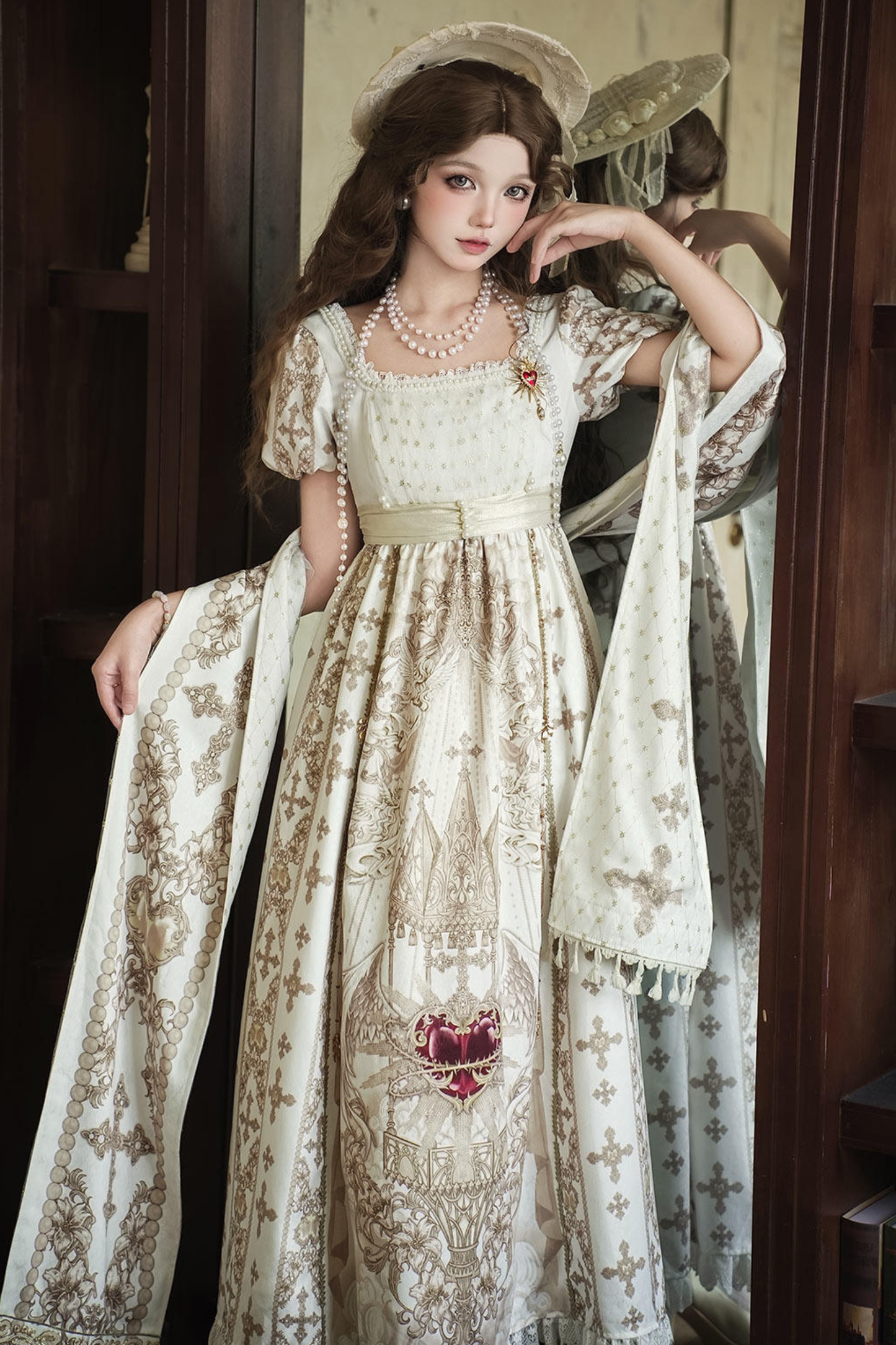 Lolita Dress + Shawl + Necklace