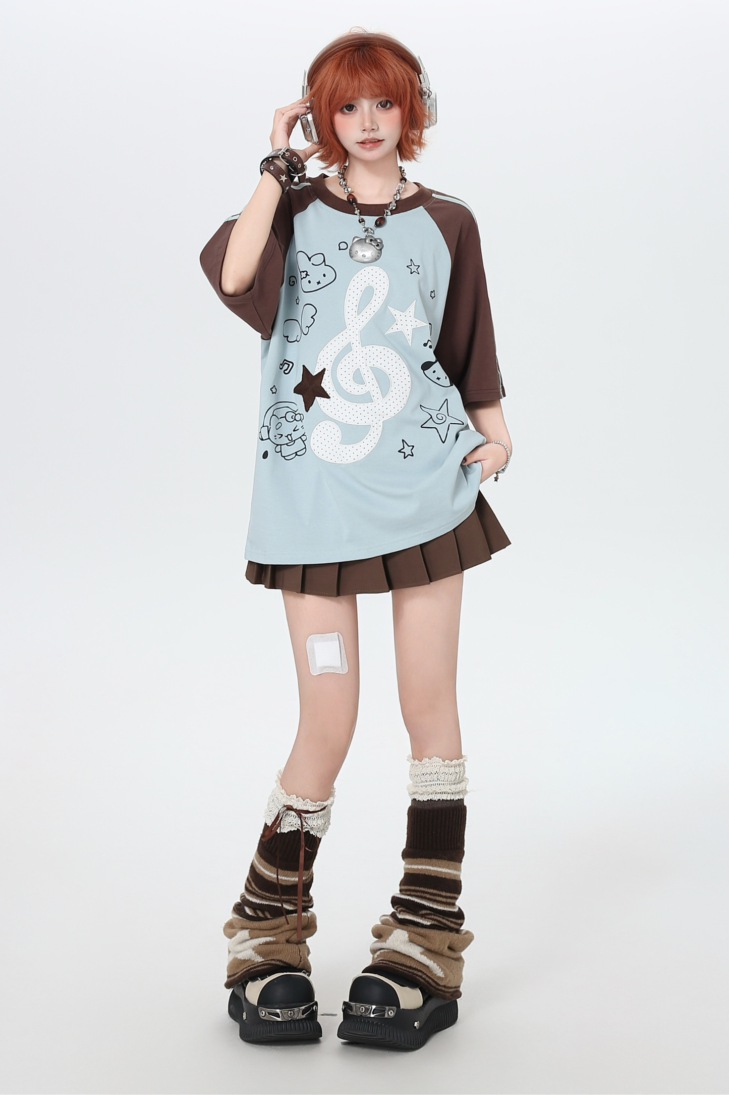 Music Raglan Oversized Top