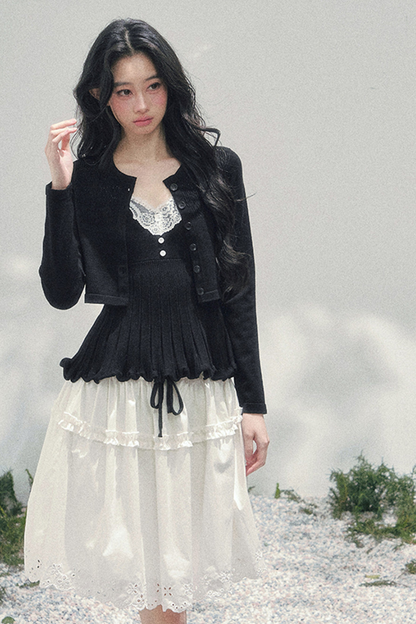 French Lace Jacket + Camisole