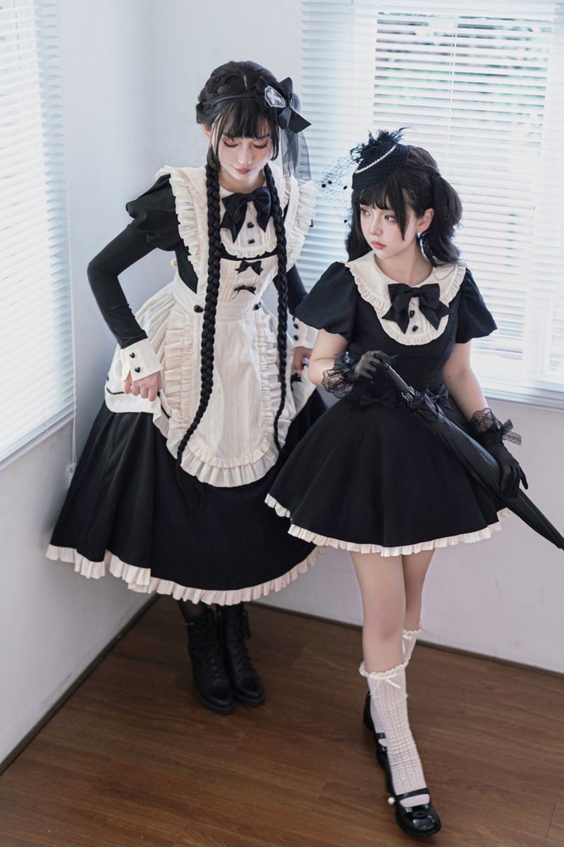 Little Maid Lolita Dress + Apron + Sleeves + Headband