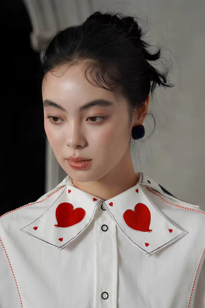 Playing Card Fantasy Color Blouse