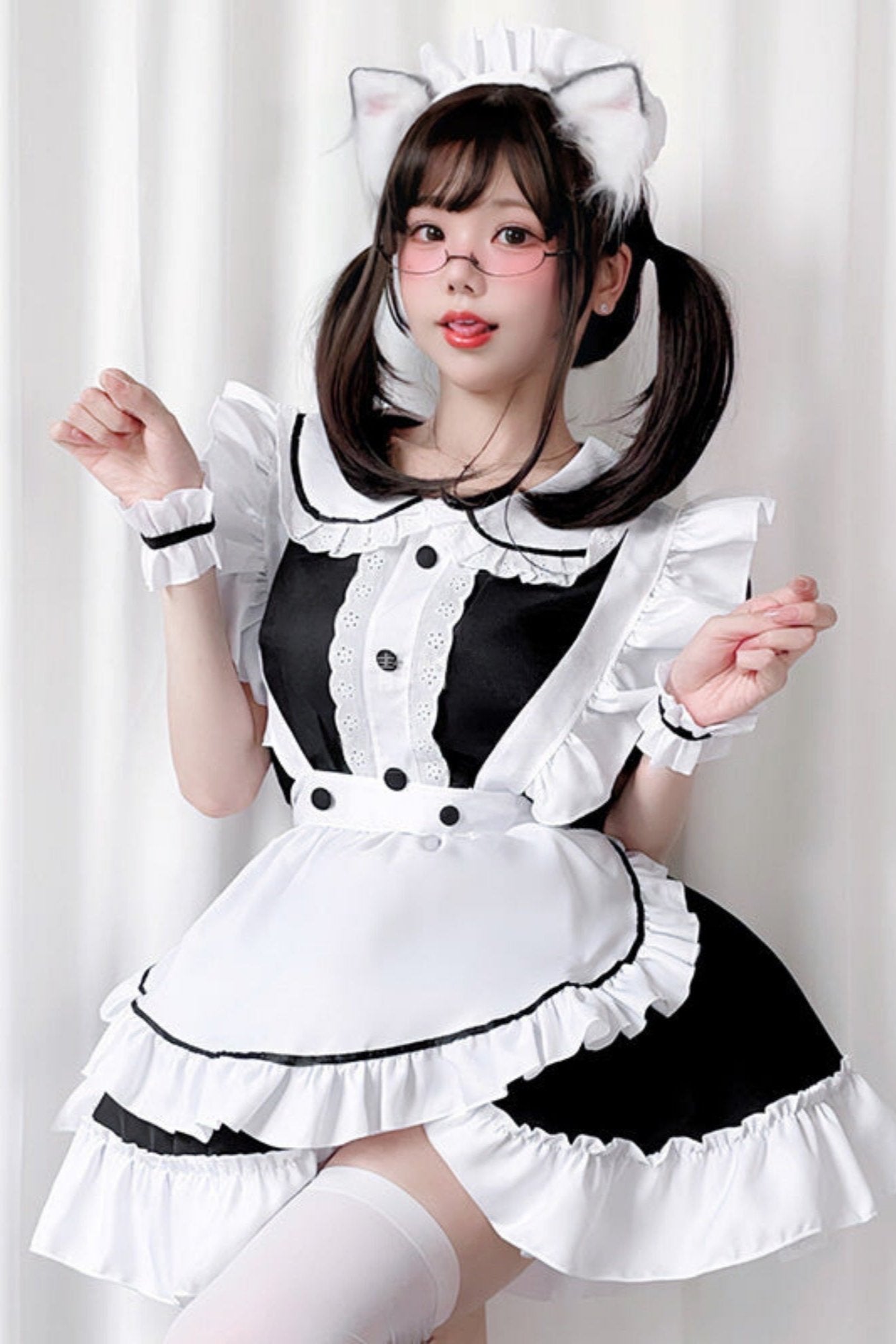 Black and White Lolita Maid Dress
