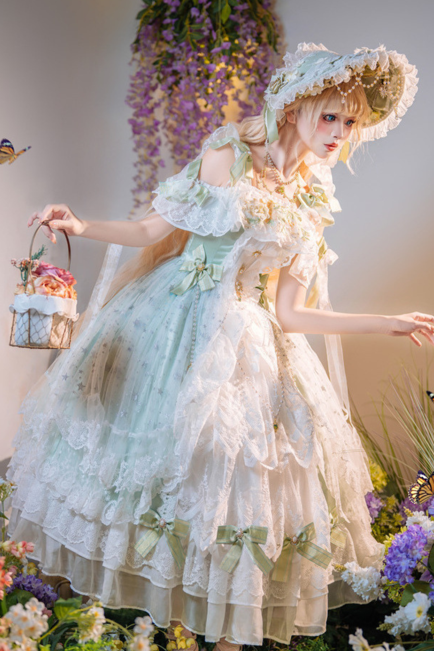 Forest Illusion Bridal Lolita Dress