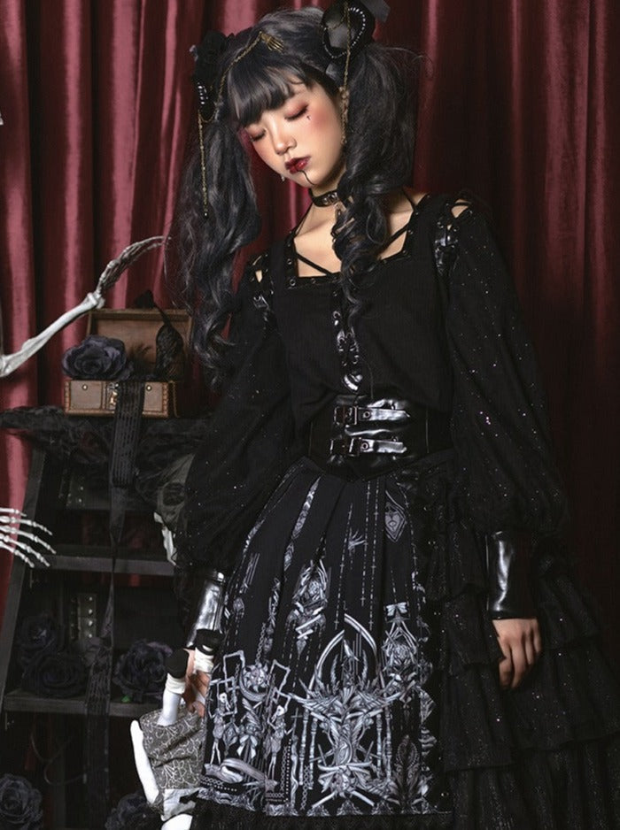Sakura Love Lolita Heart Dark Gothic Dress