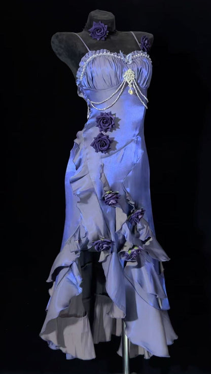 [pre-order] Amour Rose Burgundy Wizard of Oz Selena Purple Mermaid Dress Set