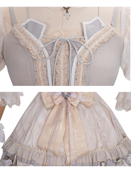 Wedding Rose Girl Retro Tea Party Lolita
