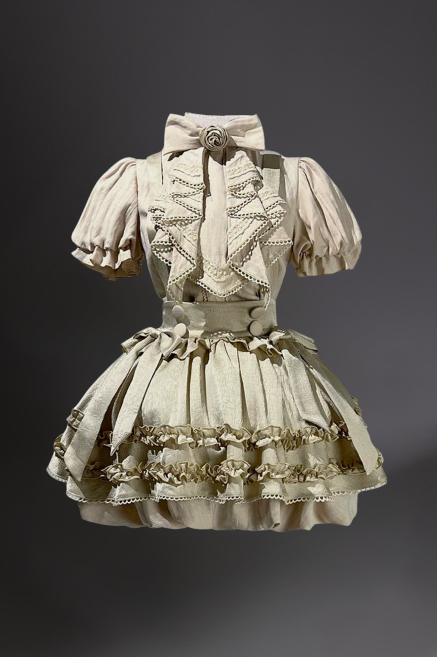 Antique Lolita Top + Suspender Skirt