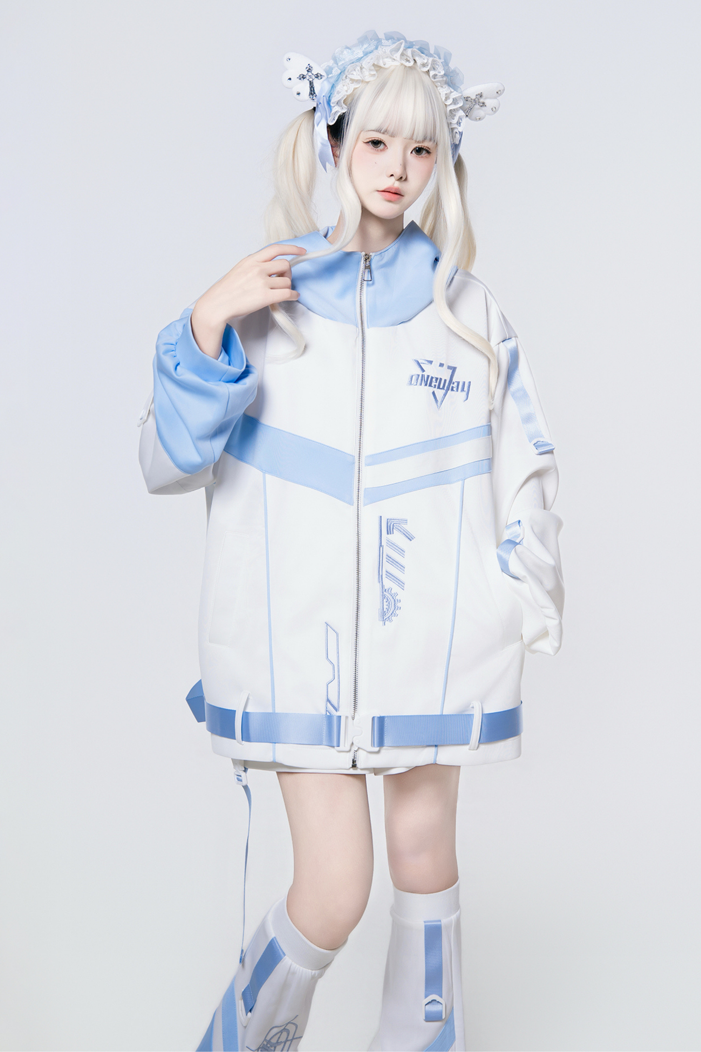 Cyber Subculture Jersey Jacket + Shorts + Leg Covers
