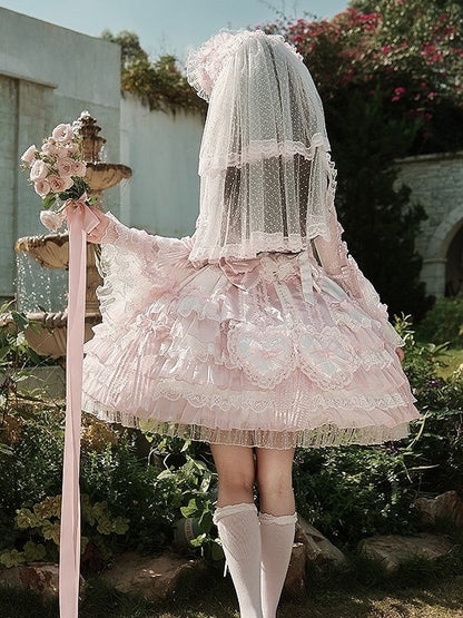 [pre-order Deadline: April 3] Pure Sweet Rose Fantasy Tiered Lolita Dress