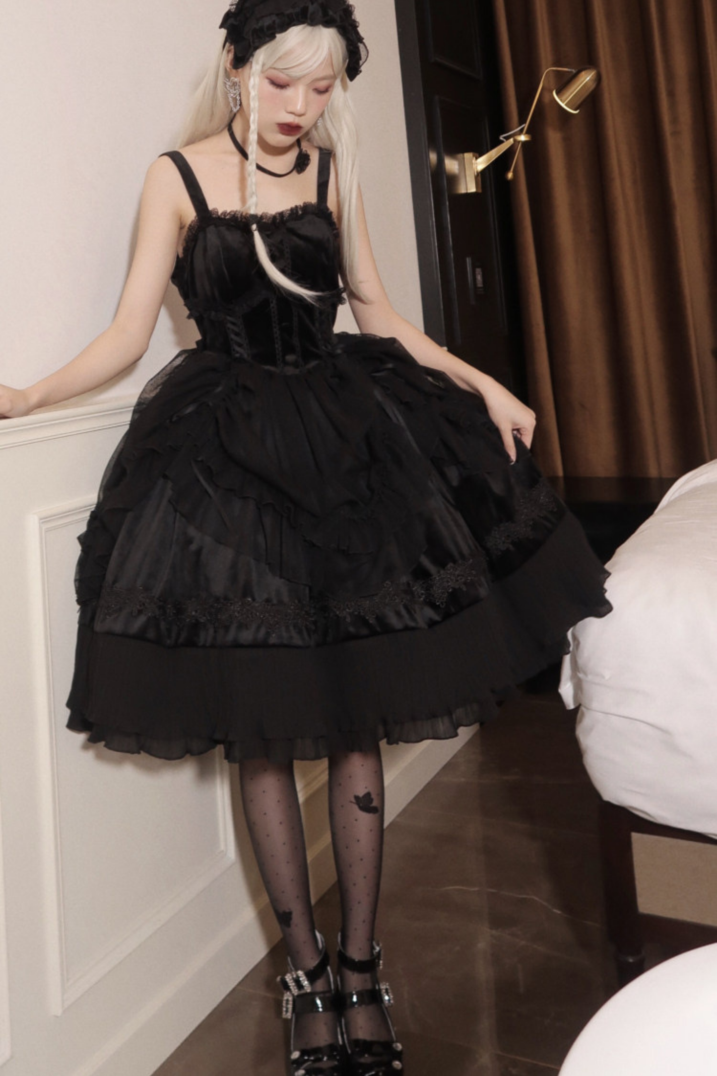 Gothic Doll Lolita Dress + Short Jacket