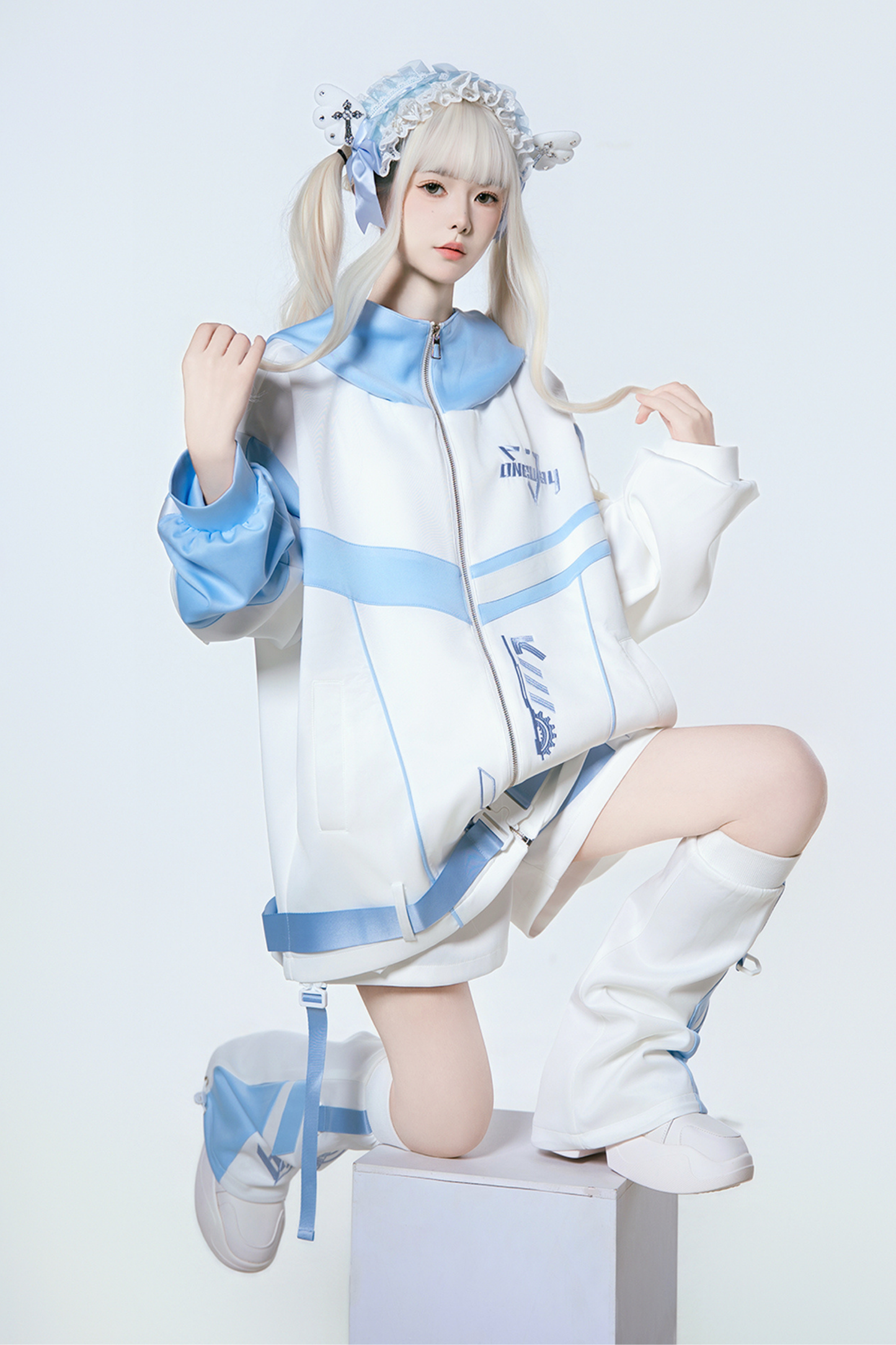 Cyber Subculture Jersey Jacket + Shorts + Leg Covers