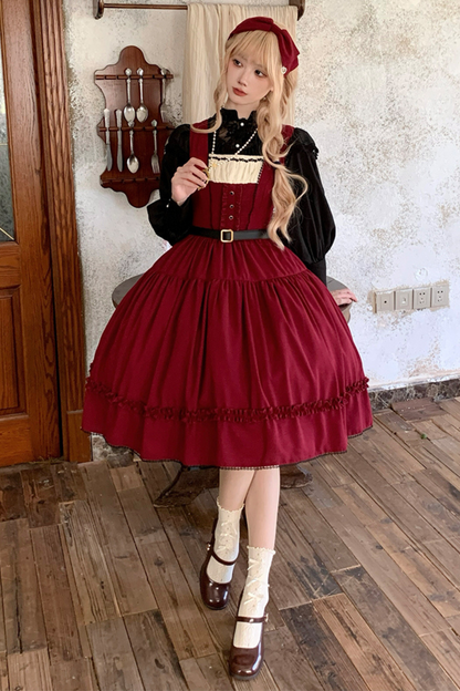Sketch Wild Rose Lolita Jumper Skirt