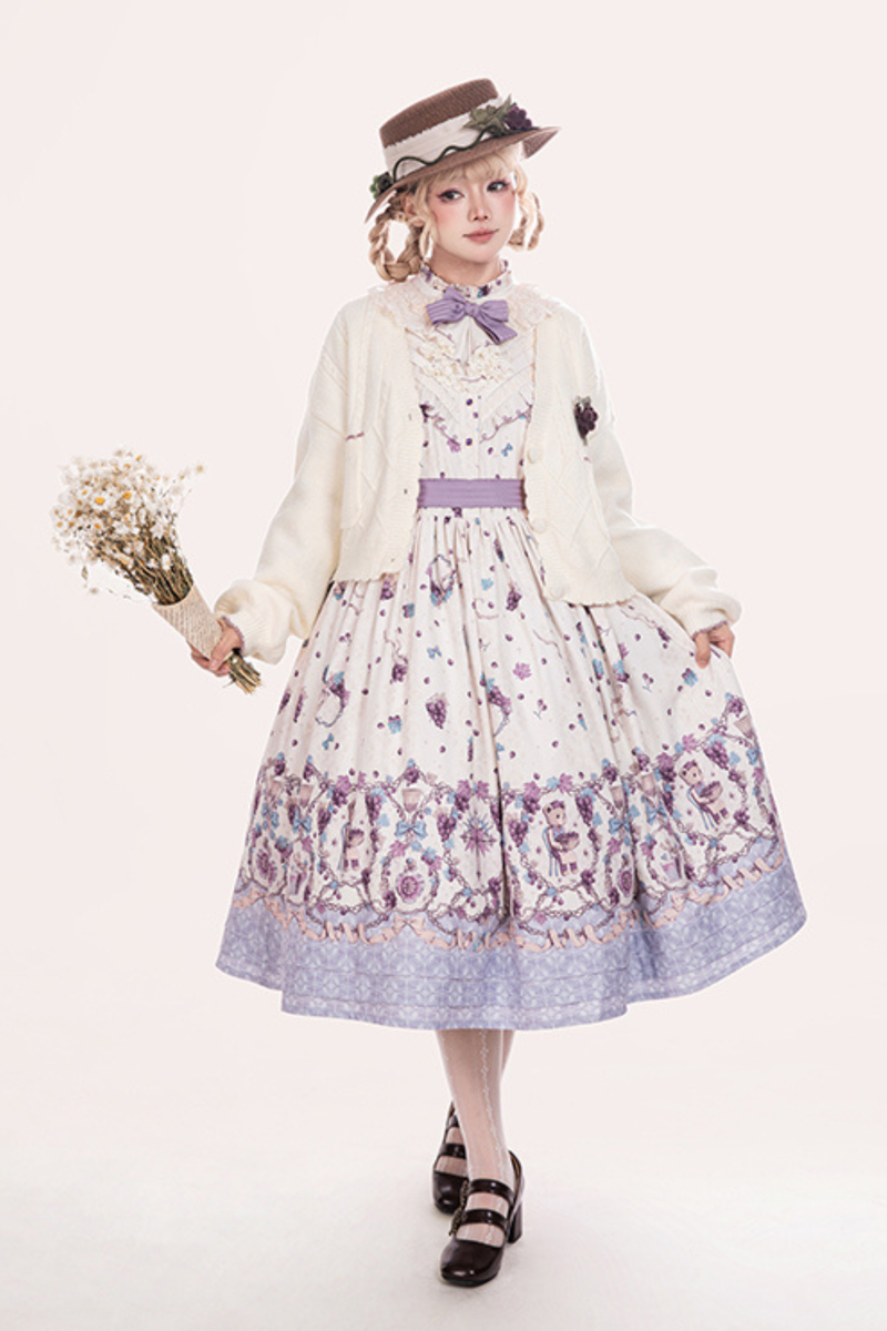 Winery Retro Bear Lolita Dress