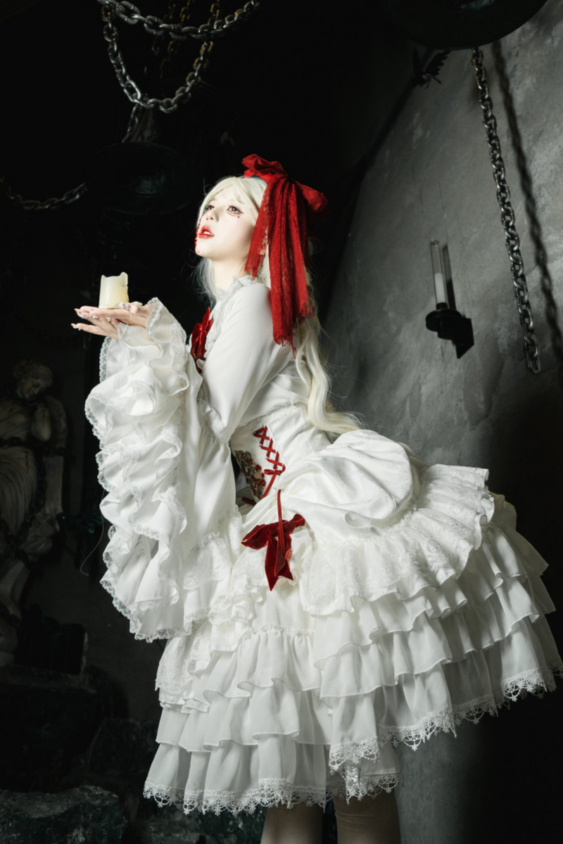 Moon River Gothic Skirt + Cape + Top + Bow