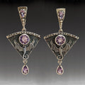 Enchanting Dragon Crystal Gothic Earrings