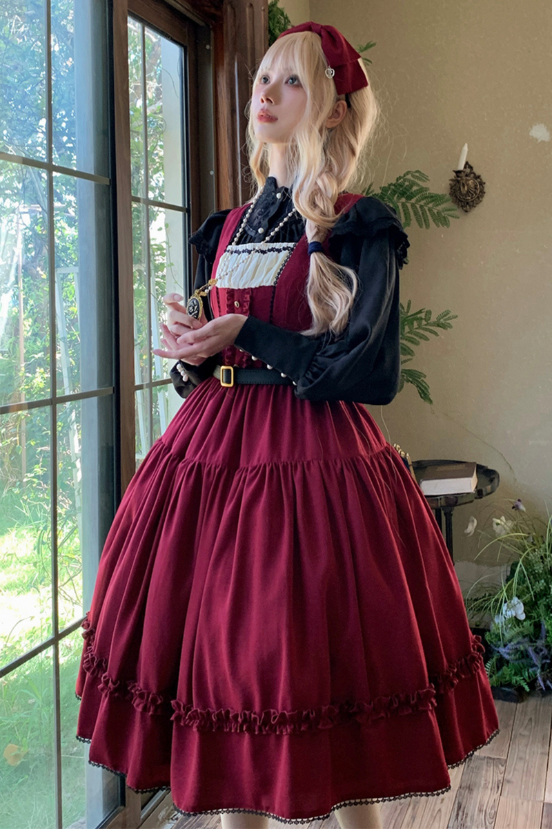Sketch Wild Rose Lolita Jumper Skirt