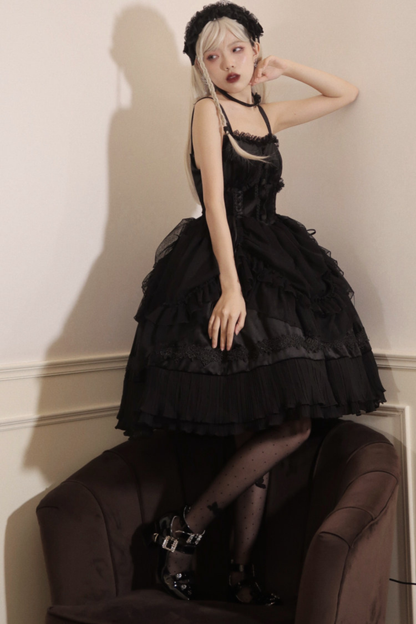 Gothic Doll Lolita Dress + Short Jacket