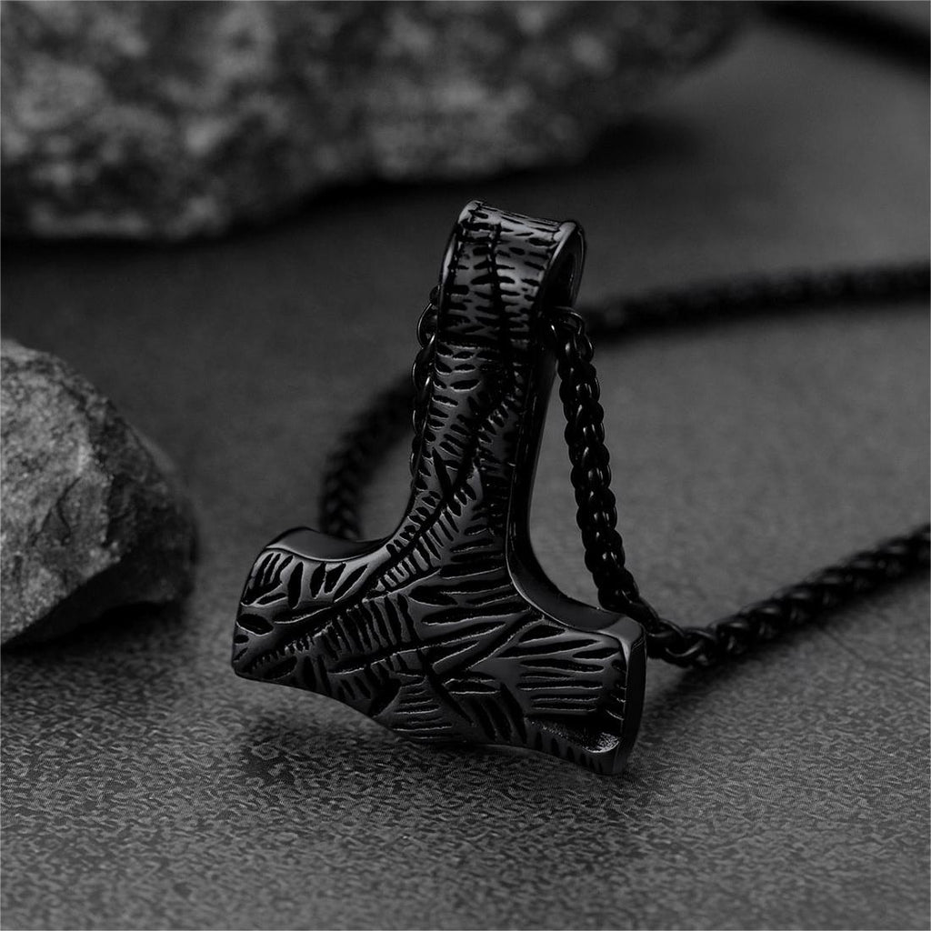 Flash Viking Thor's Hammer Necklace Mjolnir Pendant for