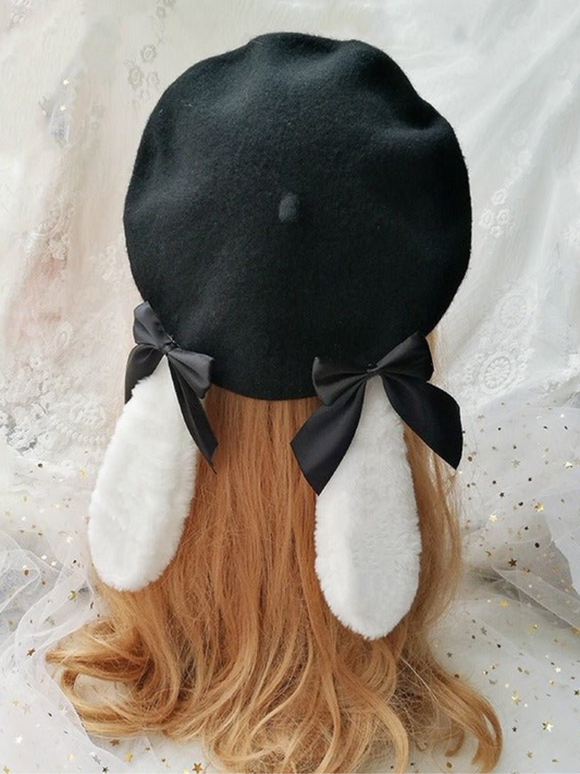 Rabbit Ears Bow Beret
